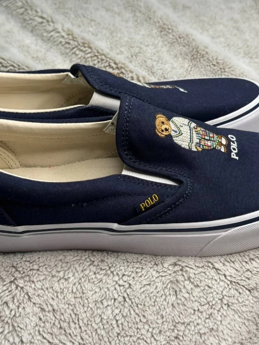 POLO RALPH LAUREN Keaton Slip-On Sneaker Navy Men Size 8